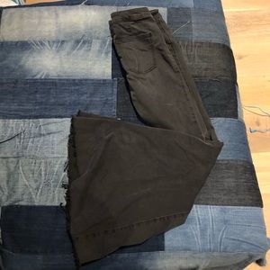 Free people bell bottom black jeans